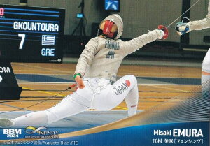 BBM スポーツトレーディングカード 60 江村美咲 フェンシング (レギュラーカード) 2024 INFINITY