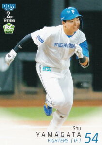 BBM ベースボールカード 512 山縣秀(ROOKIE) 北海道日本ハムファイターズ (レギュラーカード) 2025 2ndバージョン