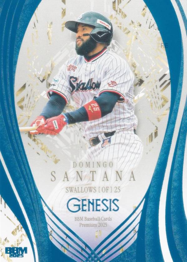 【コバルトブルー箔版 036/100】BBM ベースボールカード 045 サンタナ 東京ヤクルトスワローズ (レギュラーカード) 2025 GENESIS ジェネシス