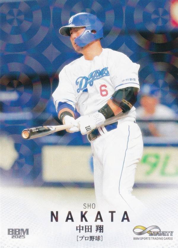 【キラカード版】BBM スポーツトレーディングカード 17 中田翔 中日ドラゴンズ プロ野球 (レギュラーカード) 2025 INFINITY インフィニティの商品画像
