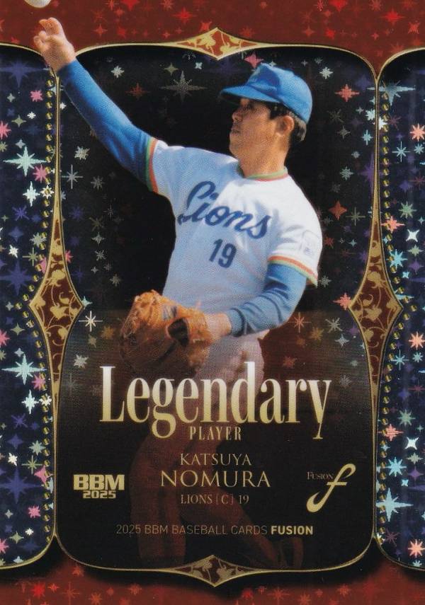 BBM ベースボールカード LP12 野村克也 西武ライオンズ (インサートカード/LEGENDARY PLAYER) 2025 FUSION