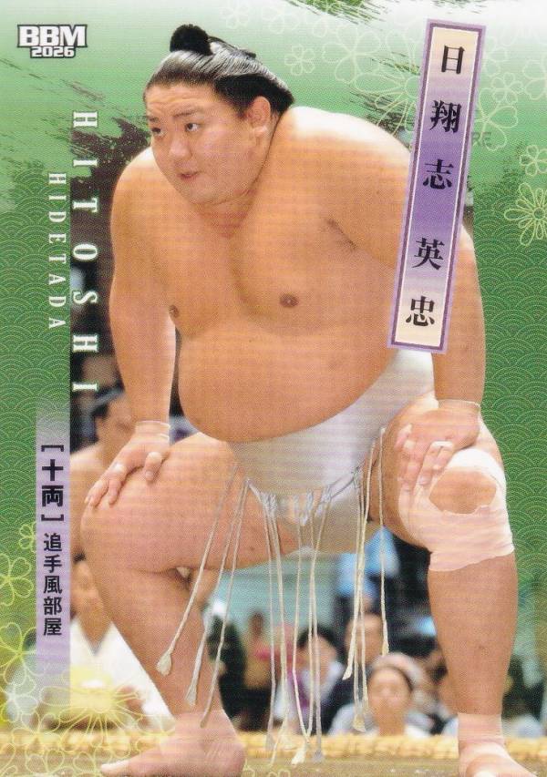 BBM 2026 大相撲カード 43 日翔志 英忠 十両 (レギュラーカード)