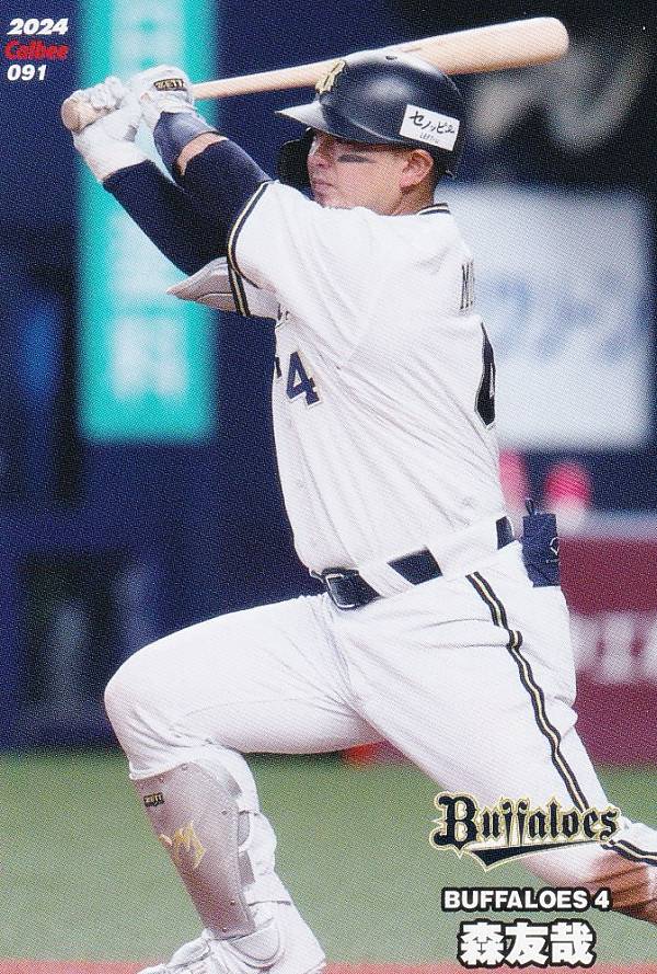 プロ野球チップス2024 第2弾 reg-091 森　友哉 (オリックス/レギュラーカード)の商品画像