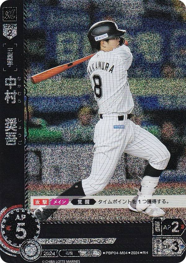 【パラレル】ドリームオーダー PBP04-M04 中村　奨吾 千葉ロッテマリーンズ (RH レアホロ) プロ野球カードゲーム パ・リーグ ブースターパック 2024 Vol.4の商品画像