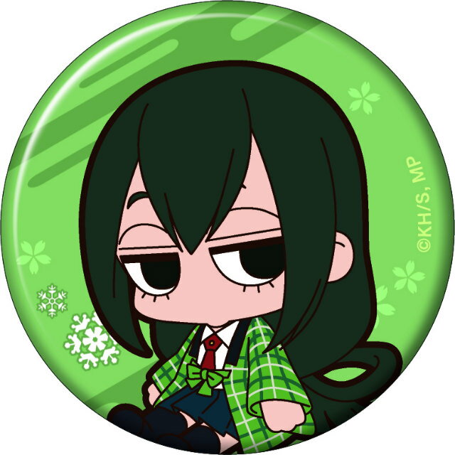 【蛙吹梅雨】僕のヒーローアカデミア ゆるっとだーるんキャラバッジコレクション あったか半纏