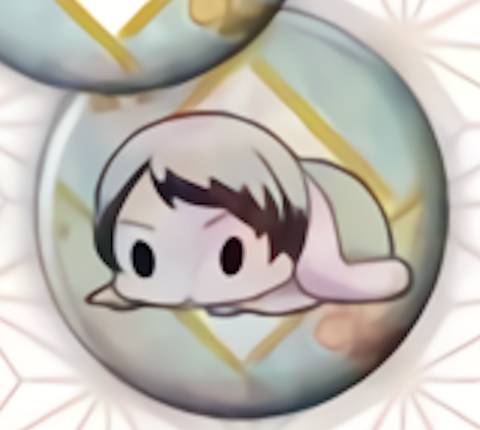 えふぉるめ鬼滅の刃ふとんむし缶バッ...