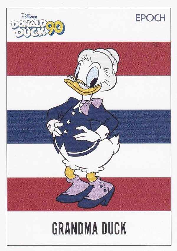 【12 グランマ・ダック (レギュラーカード) 】 DONALD DUCK ドナルドダック 90周年プレミアムコレクションカード