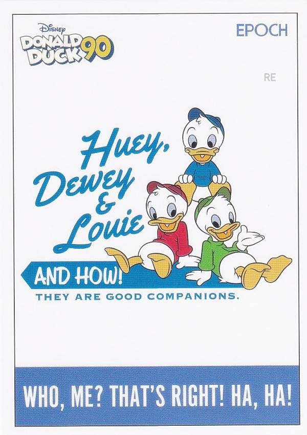 【33 ヒューイ＆デューイ＆ルーイ (レギュラーカード) 】 DONALD DUCK ドナルドダック 90周年プレミアムコレクションカード