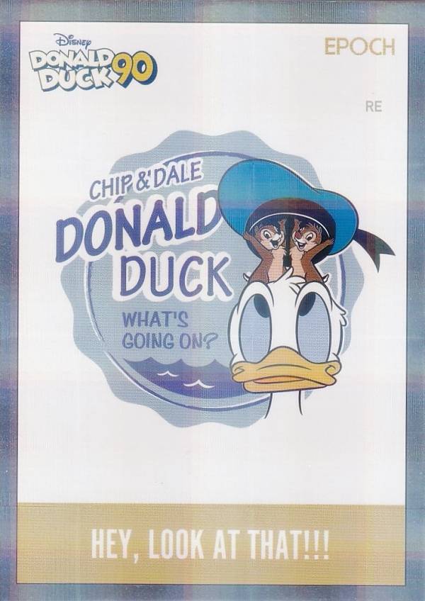 【[シルバー箔 227/299] 30P ドナルド・ダック, チップ＆デール (インサートカードA/レギュラーパラレル) 】 DONALD DUCK ドナルドダック 90周年プレミアムコレクションカード