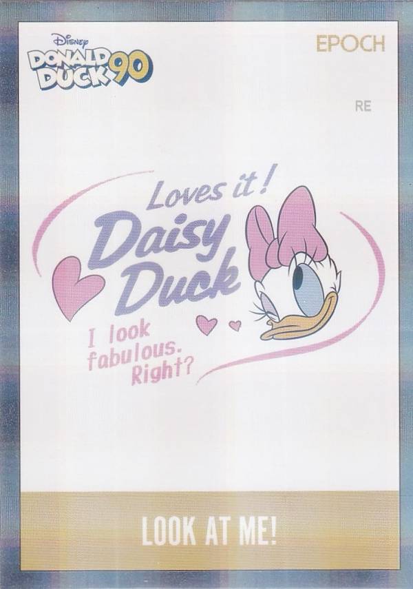 【[シルバー箔 058/299] 32P デイジー・ダック (インサートカードA/レギュラーパラレル) 】 DONALD DUCK ドナルドダック 90周年プレミアムコレクションカード