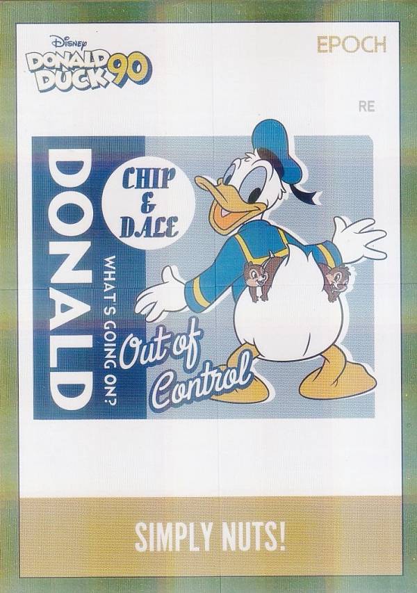 【[イエロー箔 024/275] 27P ドナルド・ダック, チップ＆デール (インサートカードA/レギュラーパラレル) 】 DONALD DUCK ドナルドダック 90周年プレミアムコレクションカード