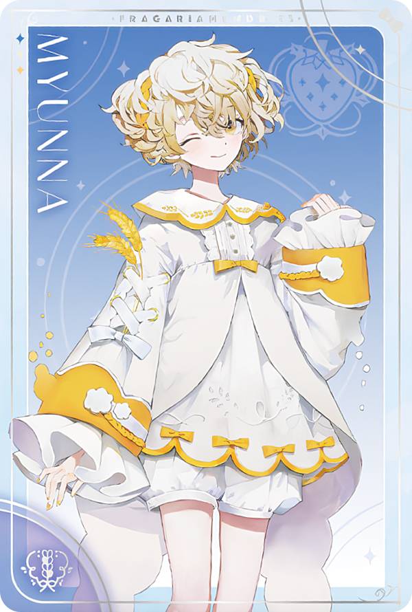 【12.ミュンナ (キャラクターカード/ブルーブーケ) 】 フラガリアメモリーズ ウエハース