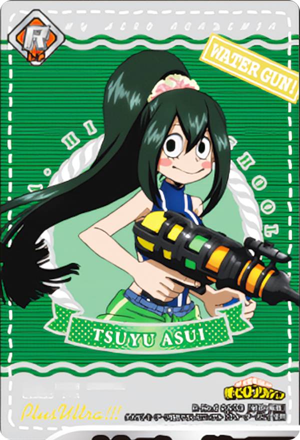 【R-No.6 24/33 蛙吹 梅雨(ウォーターガン) (レア) 】 僕のヒーローアカデミア きゃらくたぶるカードグミ Vol.2 ※カードのみ