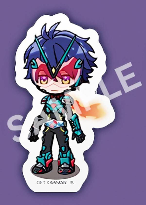 【魅上才悟/変身後 (SDイラスト) 】 ライドカメンズ ダイカットステッカーセット ※ステッカー1枚