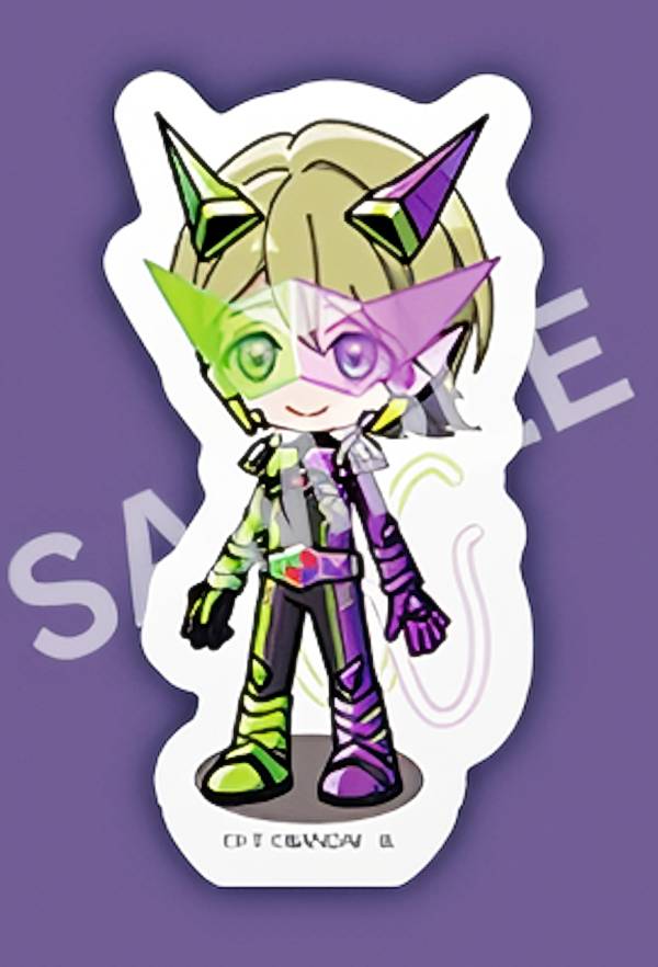 【Q/変身後 (SDイラスト) 】 ライドカメンズ ダイカットステッカーセット ※ステッカー1枚