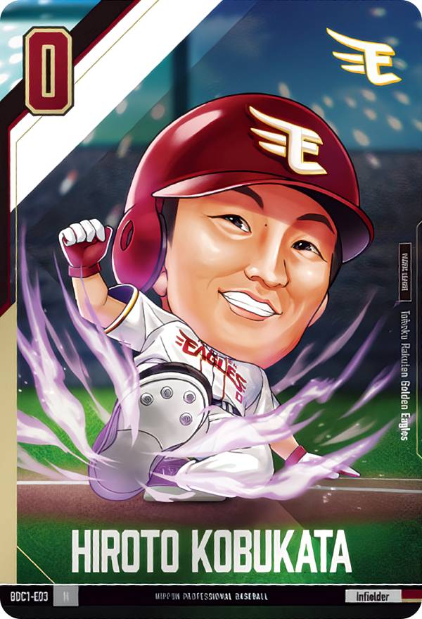 Other - 【BDC1-E03 小深田　大翔 (N ノーマル) 】 プロ野球デフォルメカードコレクション2024 かきの種 ※カードのみ