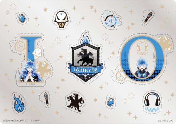 【イグニハイド寮】 ディズニー ツイステッドワンダーランド ジャンボメタリックステッカー A5サイズ