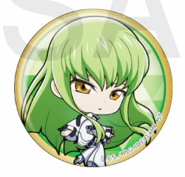 【C.C.】 コードギアス 反逆のルルーシュ×mixx garden トレーディングメタリック缶バッジ