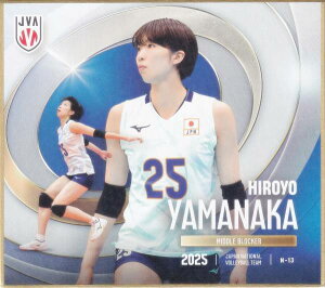 【N-13 山中宏予 (ノーマル) 】 バレーボール女子日本代表2025 トレーディングmini色紙