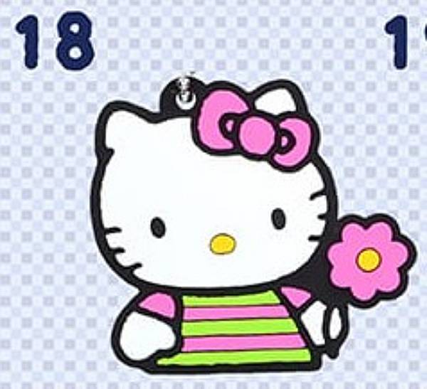 【18】ハローキティ 50th Anniversary ラバーキーホルダーコレクション1