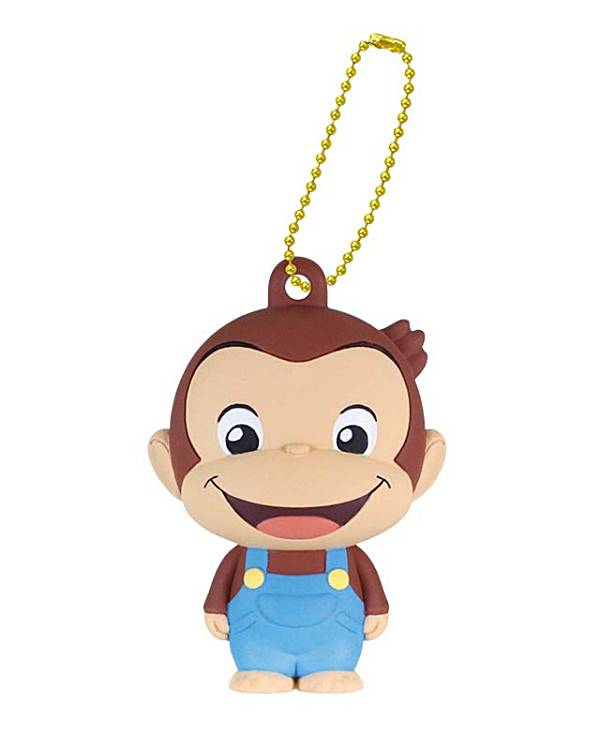 【オーバーオール姿のジョージ】おさるのジョージ ぺたんこマスコット2