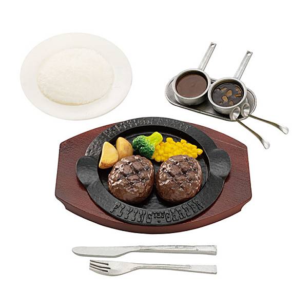 【フライングガーデン　1号店　爆弾ハンバーグ】日本全国フードチェーン ミニチュアコレクションのサムネイル