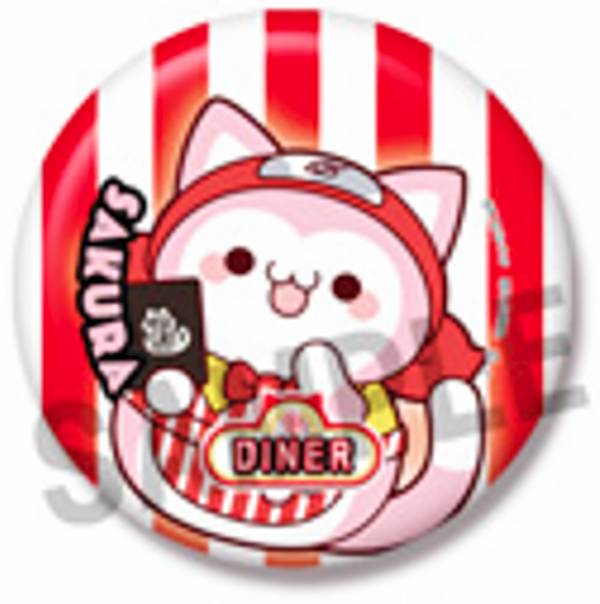 [하루노 사쿠라 A] MEGA CAT PROJECT NARUTO-나루토- 질풍전 냐르트! 캔 배지 컬렉션