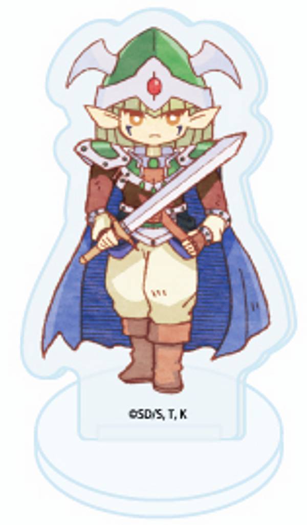 【エルフの剣士】アクリルぷちスタンド 遊☆戯☆王デュエルモンスターズ 08 レトロアートイラスト