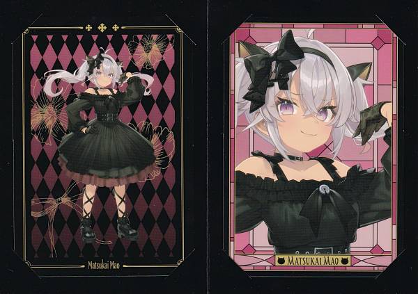 【D-3賞 魔使マオ (ブロマイドコレクション) 】 DMMくじ にじさんじ ～ゴシック～【中古】