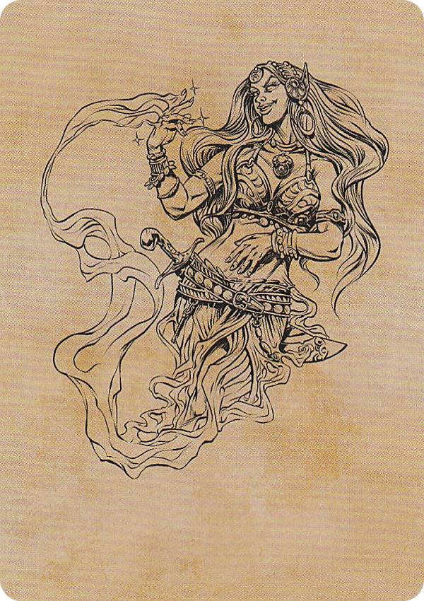 マジックザギャザリング AFR 74/81 ジンの風予見者 (日本語版 アート・カード) フォーゴトン・レルム探訪