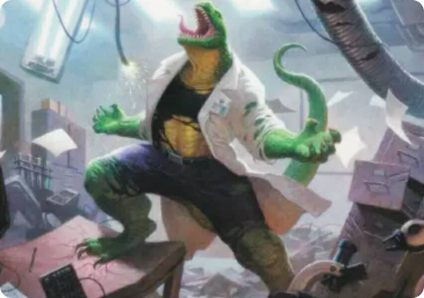 マジックザギャザリング SPM JP 18/54 コナーズの呪い、リザード (日本語版 アート・カード) マーベル スパイダーマン (MTG)