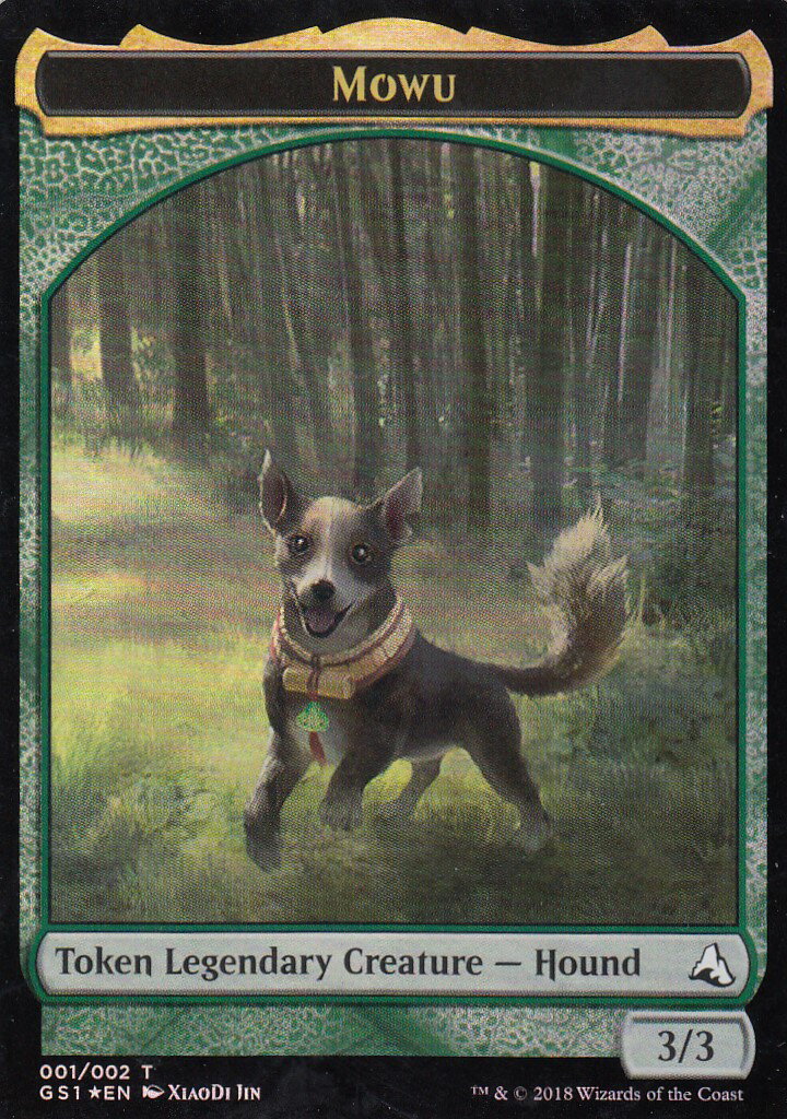 マジック・ザ・ギャザリング MTG GS1 EN 001/002トークン MOWU TOKEN Jiang Yanggu & Mu Yanling