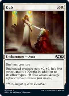 マジックザギャザリング M21 EN 016 叙爵 (英語版 コモン) 基本セット2021 Core Set (MTG)