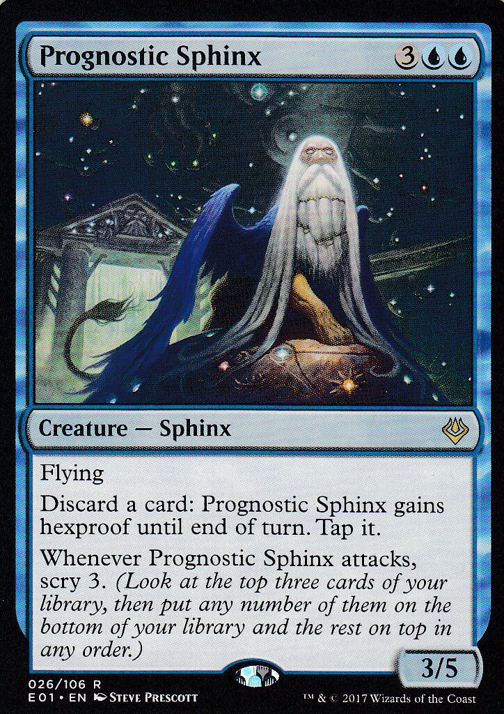 マジックザギャザリング MTG E01 EN 026 予知するスフィンクス Prognostic Sphinx (英語版 レア) Archenemy Nicol Bolas ANN