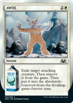 マジックザギャザリング MTG UND EN 002 AWOL (英語版 コモン) Unsanctioned
