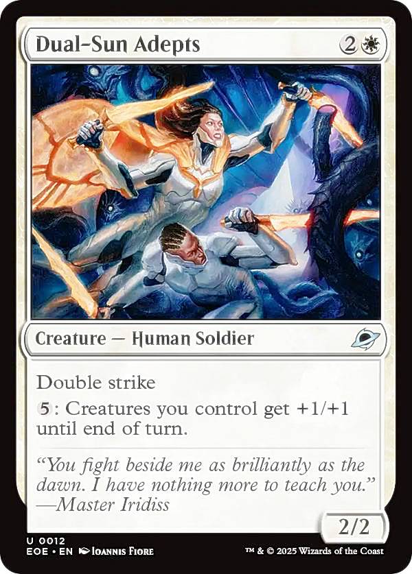 マジックザギャザリング EOE EN 0012 双陽の手練れ (英語版 アンコモン) 久遠の終端 (MTG)