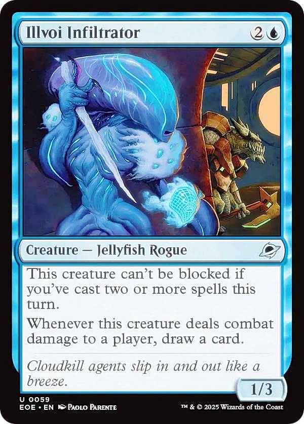 マジックザギャザリング EOE EN 0059 イルヴォイの潜入者 (英語版 アンコモン) 久遠の終端 (MTG)