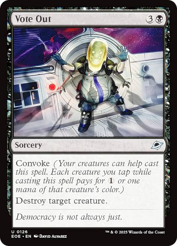 マジックザギャザリング EOE EN 0126 投票による退場 (英語版 アンコモン) 久遠の終端 (MTG)