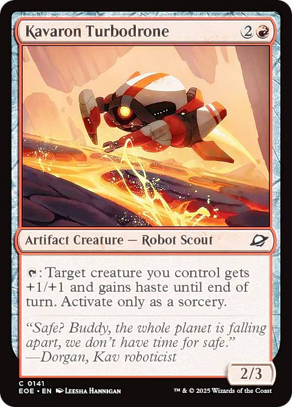 マジックザギャザリング EOE EN 0141 カヴァーロンのターボドローン (英語版 コモン) 久遠の終端 (MTG)