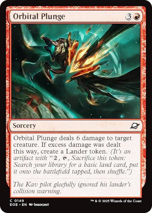 マジックザギャザリング EOE EN 0149 軌道からの突入 (英語版 コモン) 久遠の終端 (MTG)