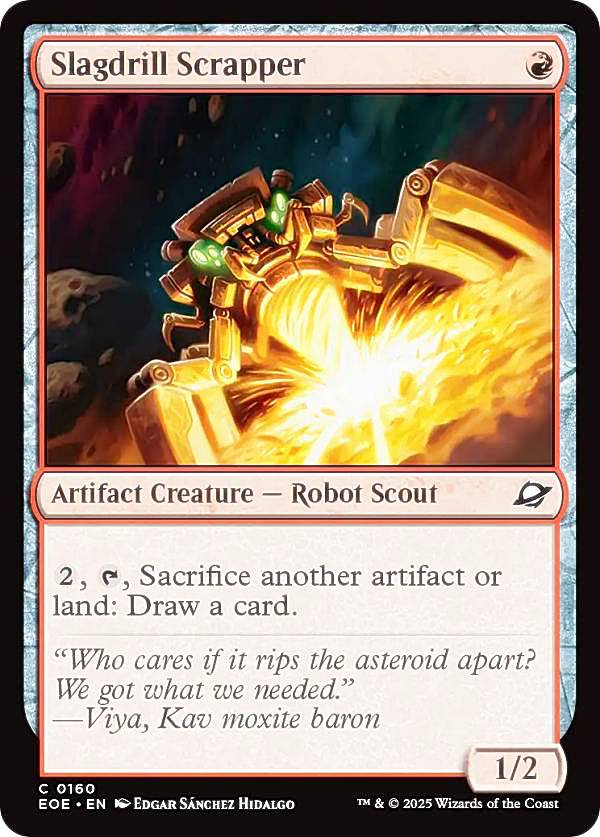 マジックザギャザリング EOE EN 0160 鉱滓削りの廃却機 (英語版 コモン) 久遠の終端 (MTG)