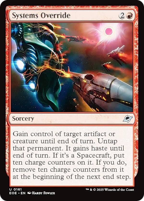 マジックザギャザリング EOE EN 0161 システム上書き (英語版 アンコモン) 久遠の終端 (MTG)