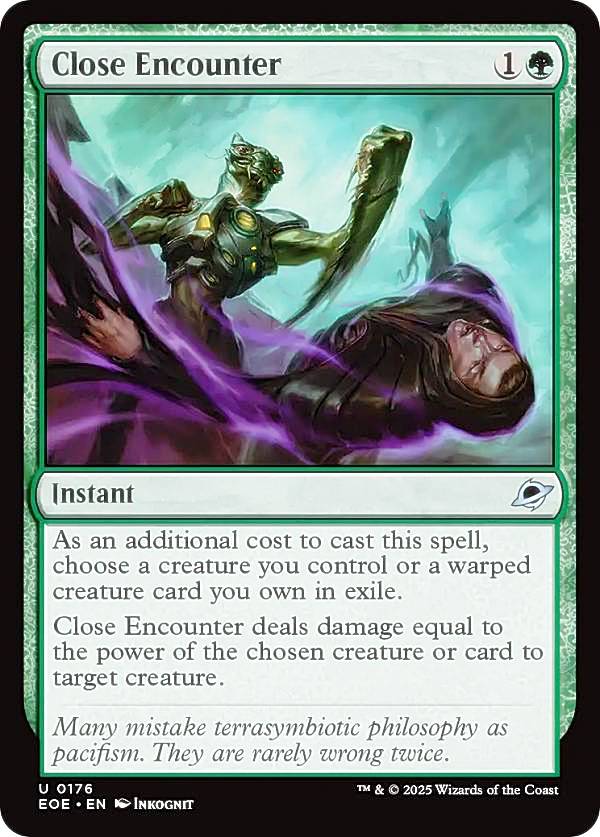 マジックザギャザリング EOE EN 0176 接近遭遇 (英語版 アンコモン) 久遠の終端 (MTG)