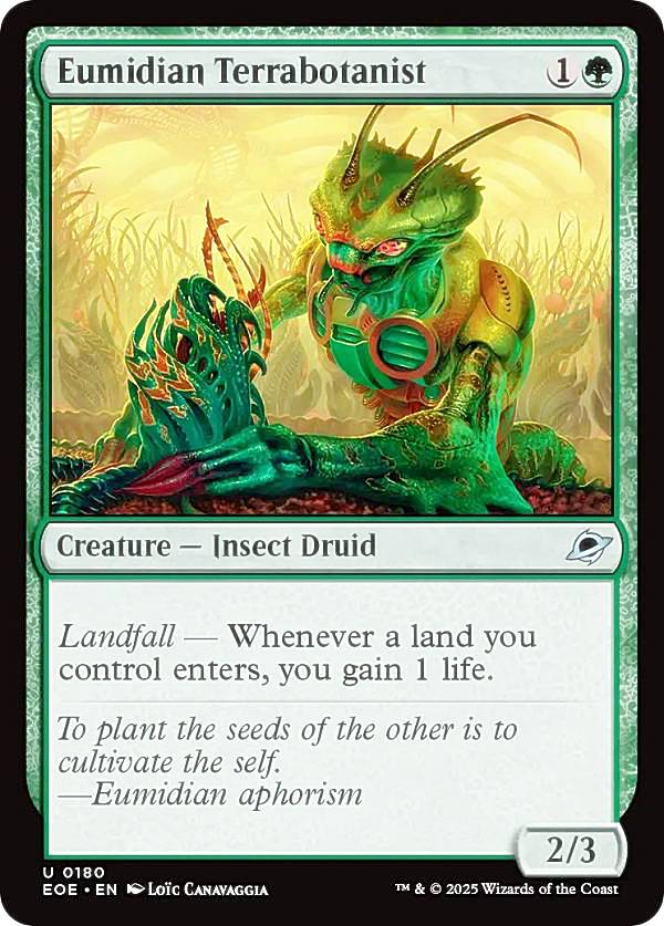 マジックザギャザリング EOE EN 0180 ユーミディアンの惑星植物学者 (英語版 アンコモン) 久遠の終端 (..