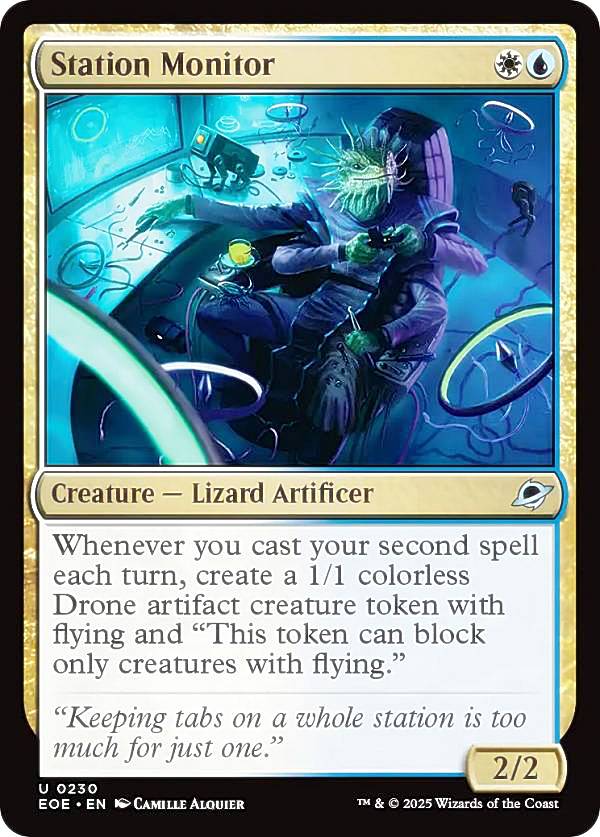 マジックザギャザリング EOE EN 0230 基地の監視者 (英語版 アンコモン) 久遠の終端 (MTG)