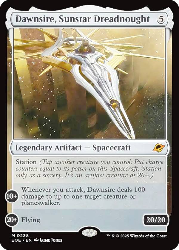 マジックザギャザリング EOE EN 0238 サンスターの弩級艦、ドーンサイアー (英語版 神話レア) 久遠の終端 (MTG)