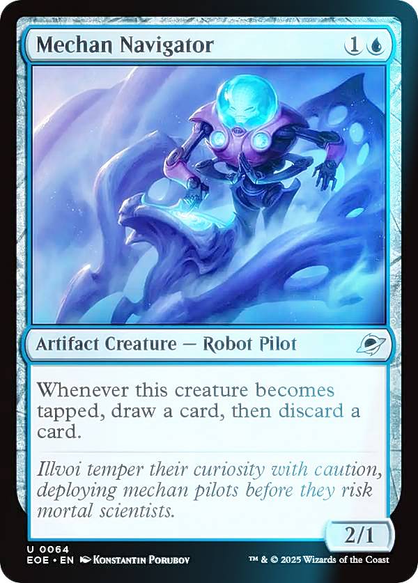 【FOIL】マジックザギャザリング EOE EN 0064 メカンの航行士 (英語版 アンコモン) 久遠の終端 (MTG)