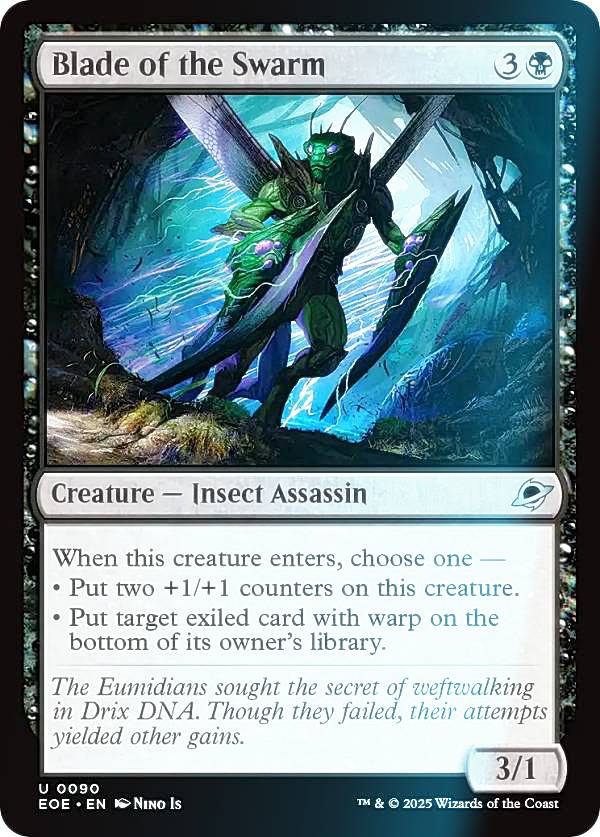 【FOIL】マジックザギャザリング EOE EN 0090 群れの刃 (英語版 アンコモン) 久遠の終端 (MTG)