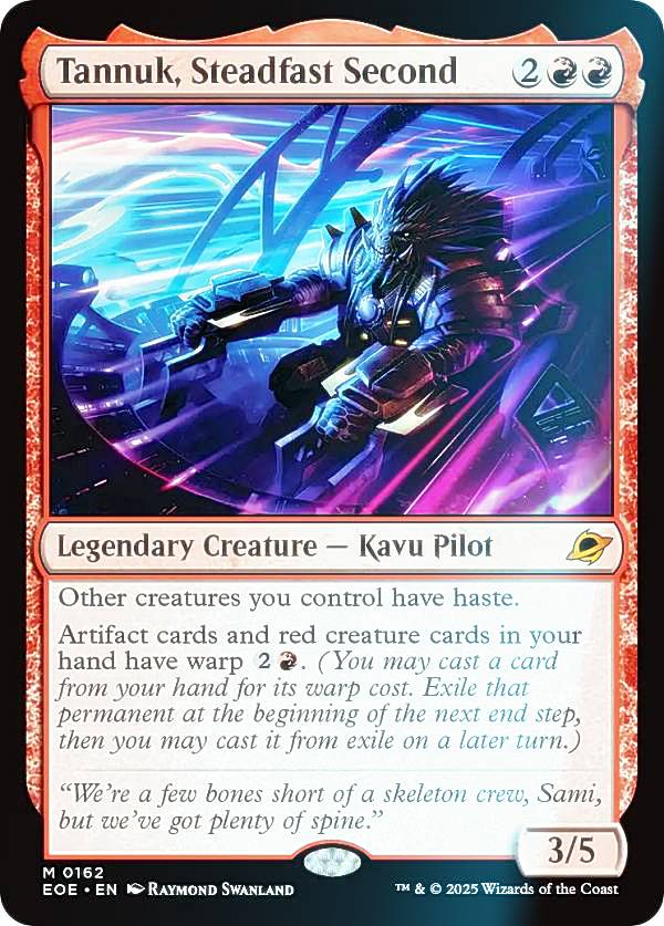 【FOIL】マジックザギャザリング EOE EN 0162 不動の副司令官、タヌーク (英語版 レア) 久遠の終端 (MTG)