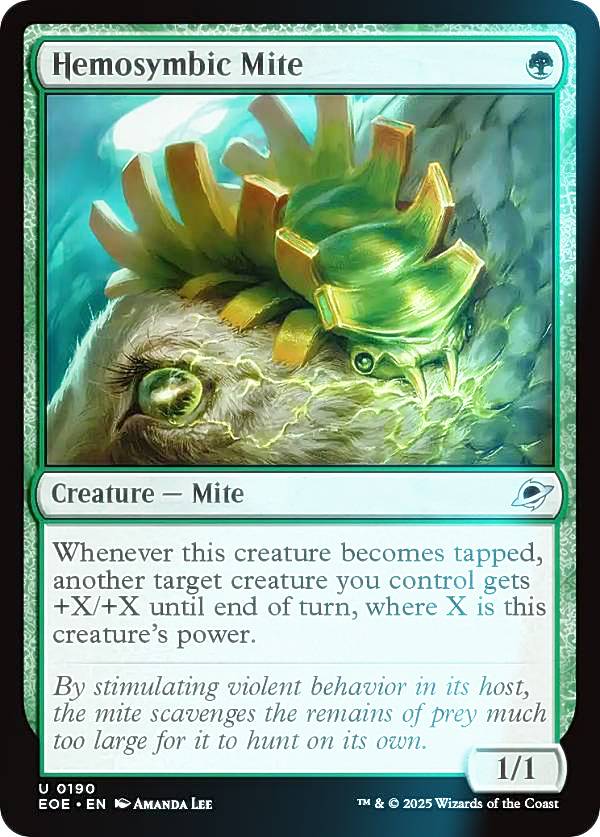 【FOIL】マジックザギャザリング EOE EN 0190 血液共生のダニ (英語版 アンコモン) 久遠の終端 (MTG)